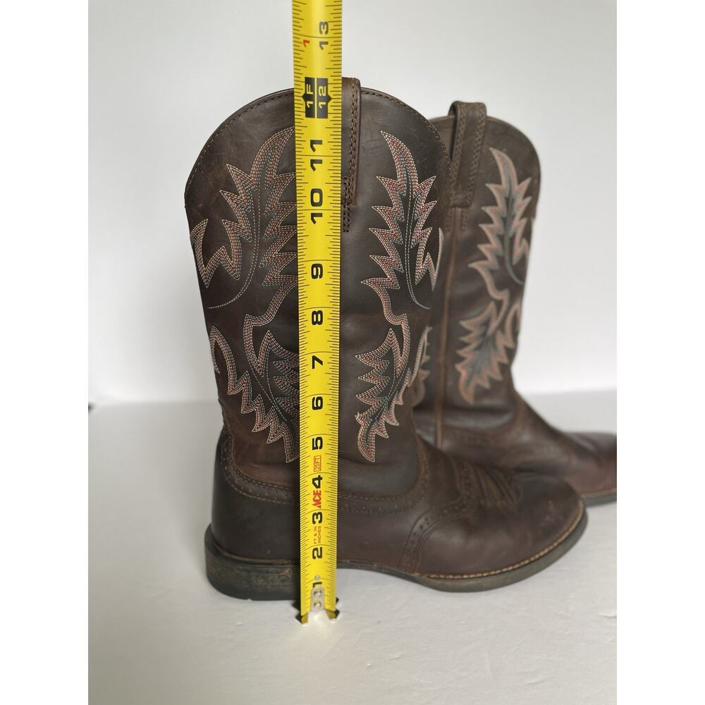 Ariat Heritage Stockman Cowboy Boots Women's 10B Brown Western Roper Cowgirl - Picture 13 of 13